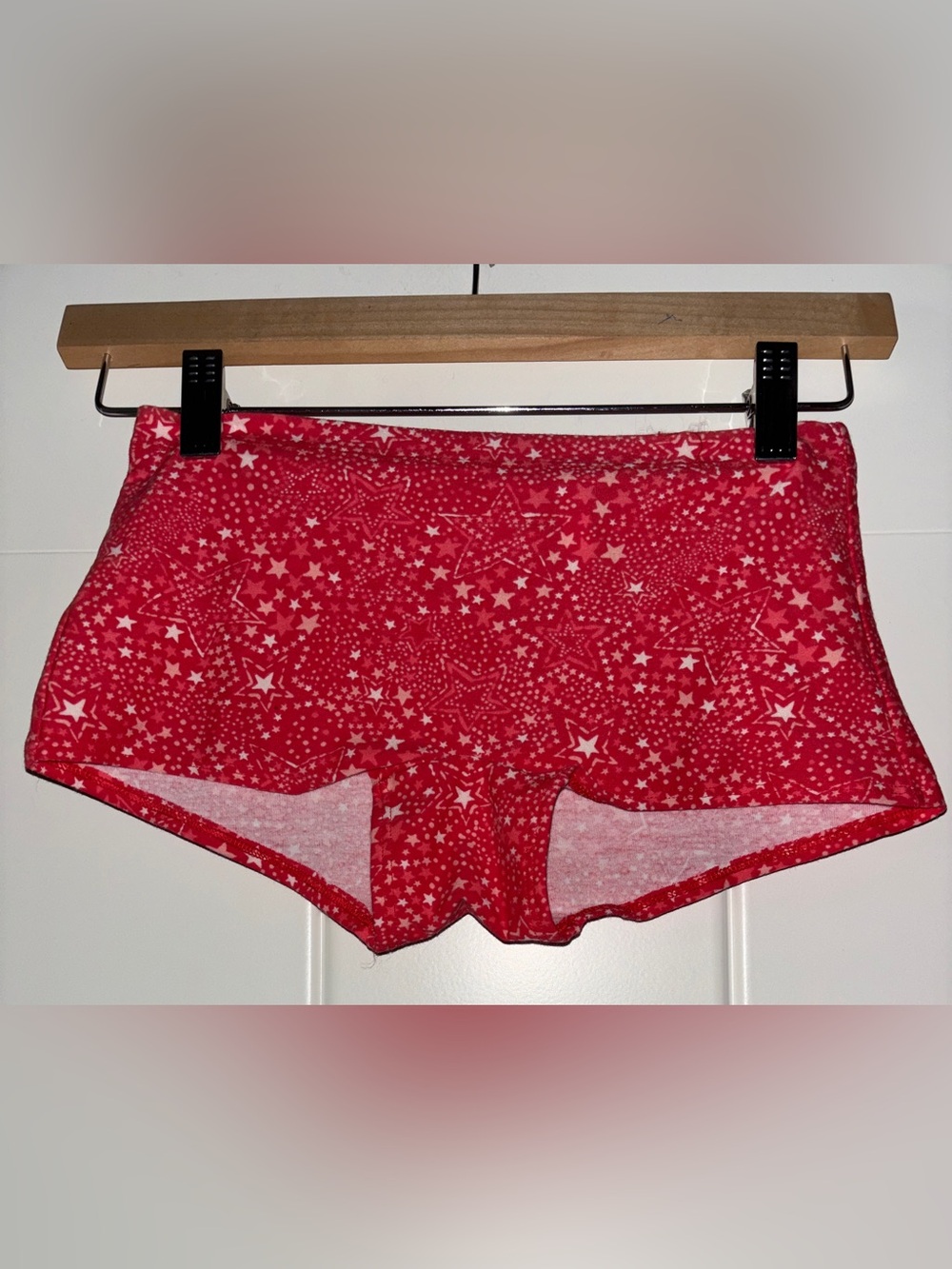 Pink Victoria’s Secret Star Burst Celestial Cosmic Red Boyshort Women M NEW Y2K